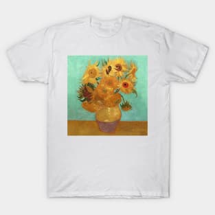 Vincent Van Gogh Twelve Sunflowers In A Vase T-Shirt